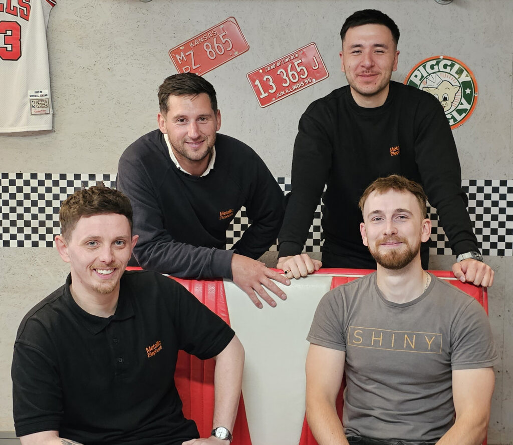 Photo of the Metallic Elephant studio team members