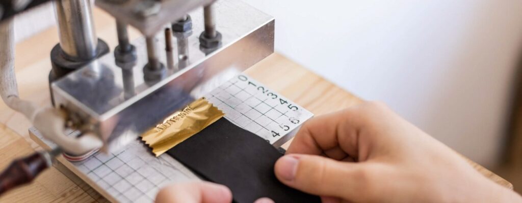 Leather foil stamping sets the tone for a premium experience, adding a foil-stamped detail can turn a good product into one that commands attention